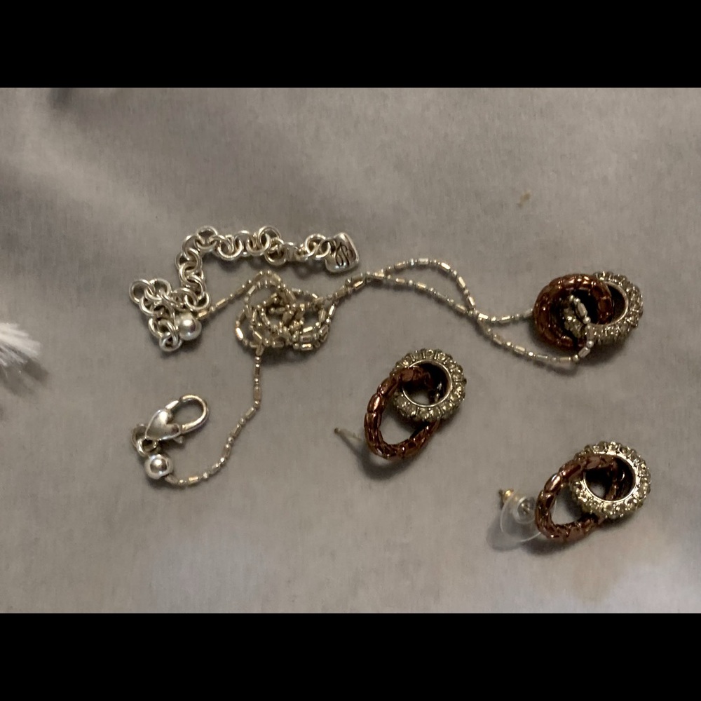 Brighton necklace bronze and silver